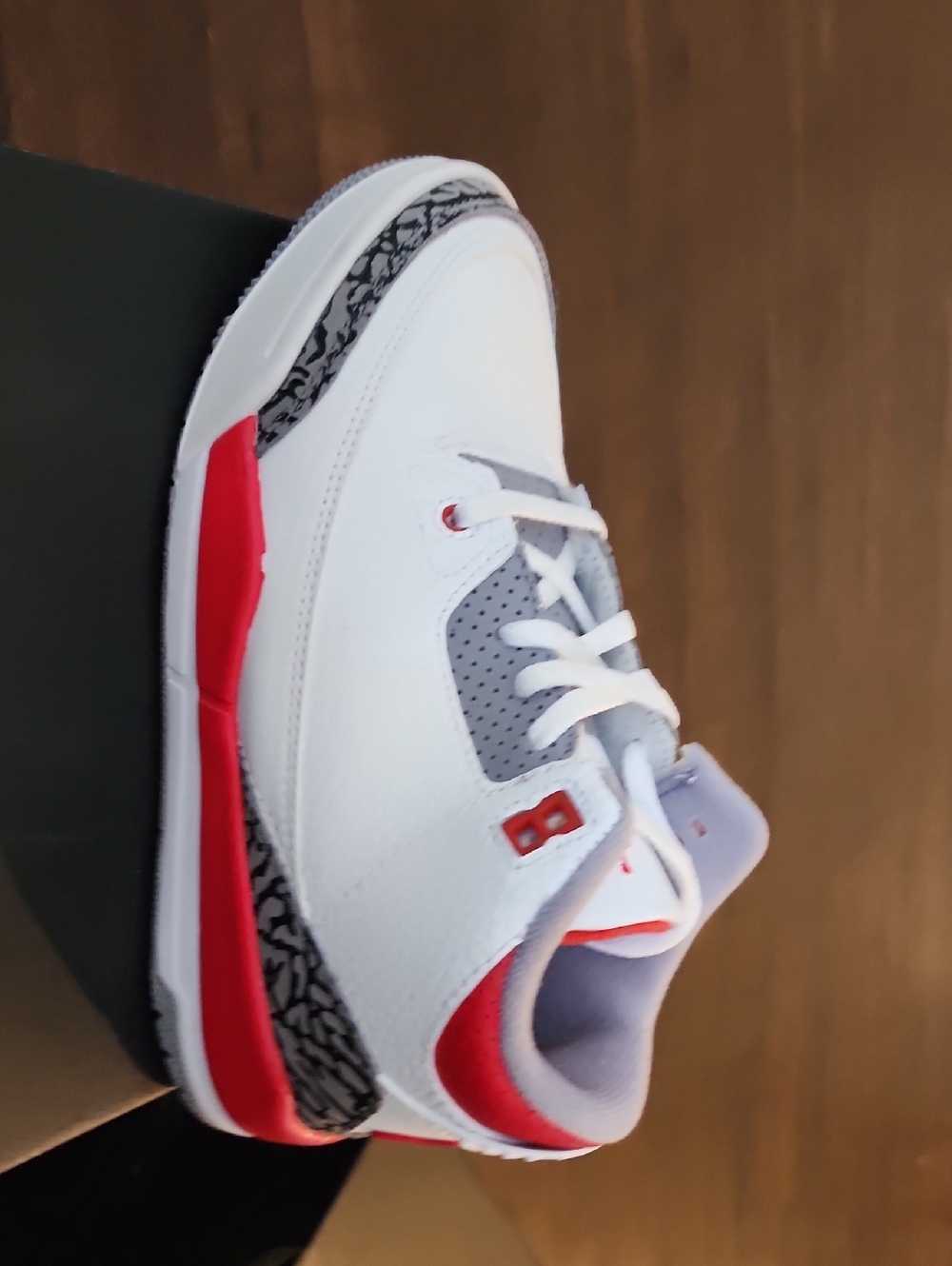 Jordan Kids White Red Gray Retro Basketball Shoes